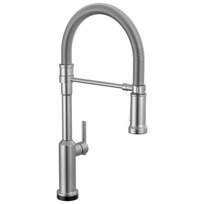 Delta Faucet Cordova Touchless Kitchen Faucet - Touch2O - 1.8 GPM in Lumicoat Arctic Stainless