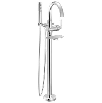 Delta Faucet Bonacci Floor Mount Tub Filler - Trim - 1.75 GPM in Lumicoat Chrome