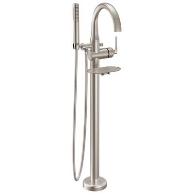 Delta Faucet Bonacci Floor Mount Tub Filler - Trim - 1.75 GPM in Lumicoat Stainless