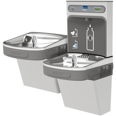 Elkay Bottle Filling Station - Bi-Level ADA Cooler - Filtered - 8 GPH in Stainless