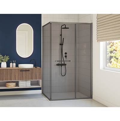 Fleurco Closiq 2-Sided Shower Door - 48" x 79" - 1/4" Glass in Chrome