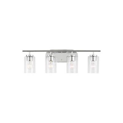 Generation Lighting Oslo Four-Light Vanity in Chrome
