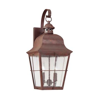 Generation Lighting Chatham 2-Light Outdoor Wall Lantern in Weathered Copper