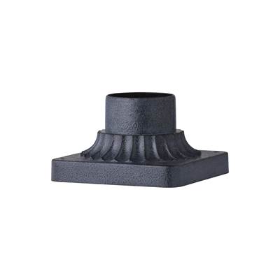 Generation Lighting Pier Mount Base in Dark Weathered Zinc