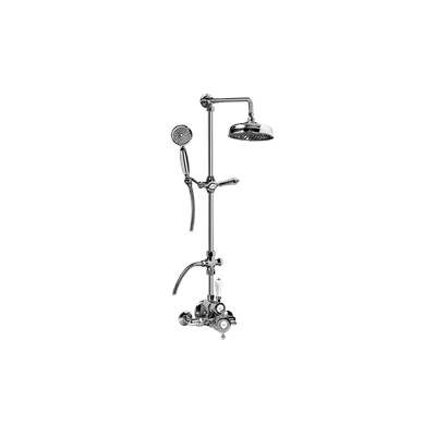 Graff Adley Exposed Thermostatic Tub and Shower System with Handshower in Chrome