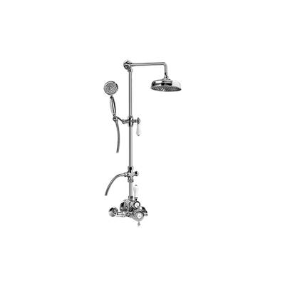 Graff Adley Exposed Thermostatic Tub and Shower System with Handshower in Chrome