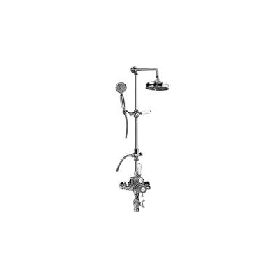 Graff Adley Traditional Exposed Thermostatic Tub and Shower System - With Metal Handshower Handle