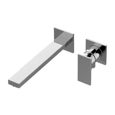 Graff Incanto Wall-Mount Bathroom Sink Faucet - Single Handle in Unlacquered Brass