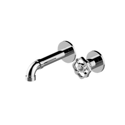 Graff Vintage Wall-Mount Bathroom Sink Faucet - Single Handle in Brushed Chrome