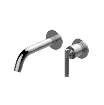 Graff Harley Wall-Mount Bathroom Sink Faucet - Single Handle in Unlacquered Brass Brushed