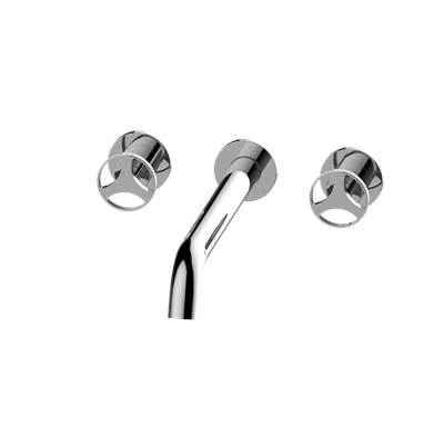 Graff Harley Wall Mounted Tub Filler - Three-Hole - 12'' Reach in Gold