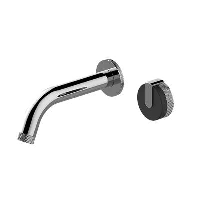 Graff MOD+ Wall-Mount Bathroom Sink Faucet - 7-1/2 Inch Spout in Champagne