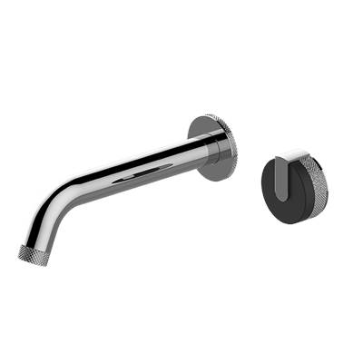 Graff MOD+ Wall-Mount Bathroom Sink Faucet - 9-1/4 Inch Spout in Champagne