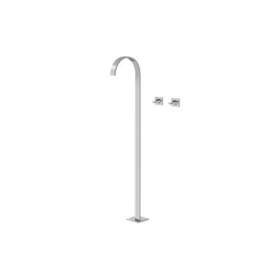 Graff Sade Floor-Mounted Vessel Bathroom Sink Filler - Wall-Mounted Handles