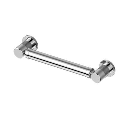 Graff Cameo 12" Round Grab Bar in Brushed Chrome