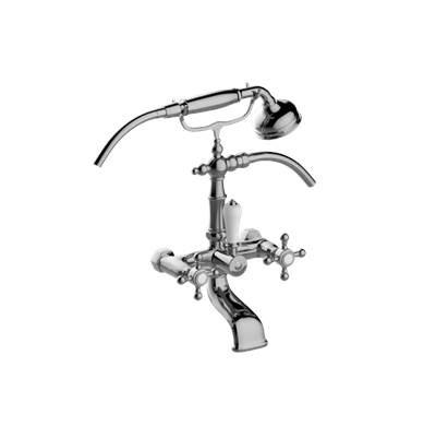 Graff Adley Exposed Tub Filler in Brushed Chrome