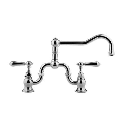 Graff Adley Kitchen Bridge Faucet in Brushed Chrome