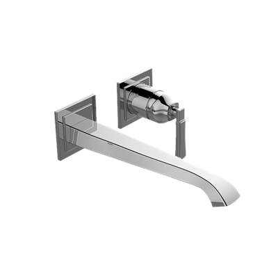 Graff Finezza UNO Wall-Mount Lavatory Faucet - 9-1/4" Spout in Chrome Brushed