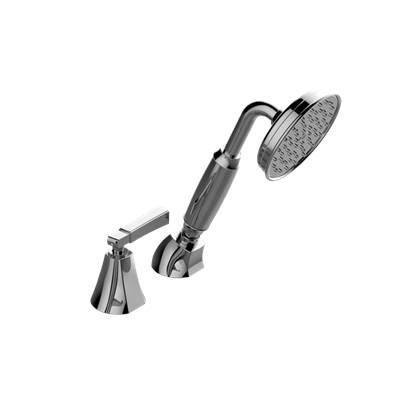 Graff Finezza DUE Hand Shower Diverter Set with Lever Handle in Brushed Chrome