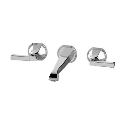 Graff Finezza Wall Mount Tub Filler - 9-1/2" Reach in Brushed Aged Bronze