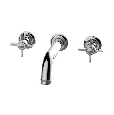 Graff Camden Wall Mount Tub Filler - 7-3/8" Reach in Aged Unlacquered