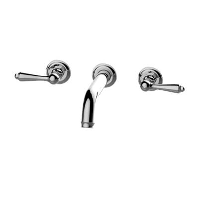 Graff Camden Three-Hole Wall-Mounted Tub Filler - 7-3/8" Reach in Antique