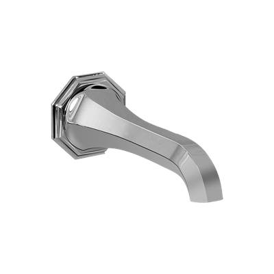 Graff 7" Hexagonal Tub Spout in Brushed Chrome