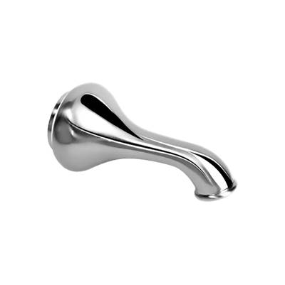 Graff 6" Transitional Tub Spout in Brushed Chrome