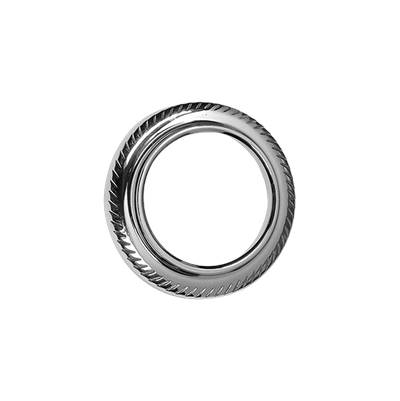 Graff Braided Spout Ring in Brushed Chrome