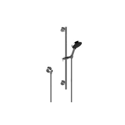 Graff Harley Bar Mounted Hand Shower in Brushed Chrome