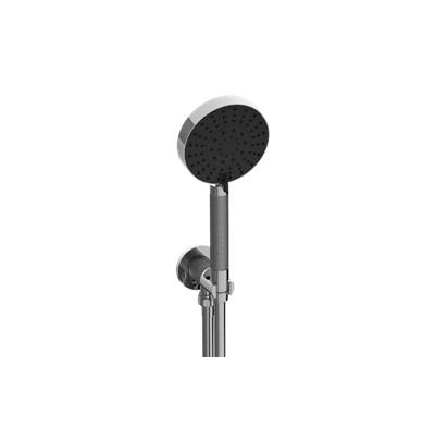 Graff RIVA Contemporary Hand Shower - Wall Bracket - Diamond Knurled in Brushed Chrome