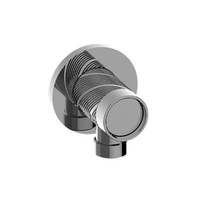 Graff RIVA Contemporary Wall Supply Elbow - Oblique Knurled