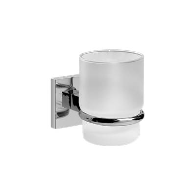 Graff Accessory Toothbrush Holder and Tumbler in Polished Chrome