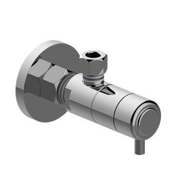 Graff Bali Angle Stop - Decorative Handle in Brushed Chrome