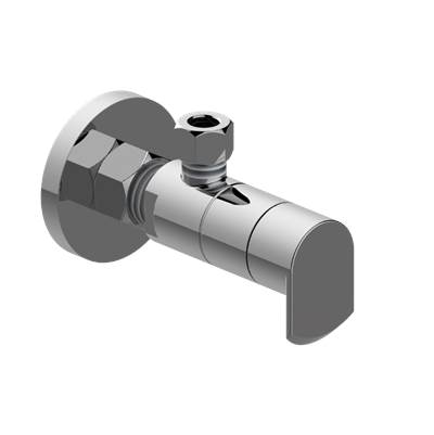 Graff Phase Angle Stop - Decorative Handle in Brushed Chrome