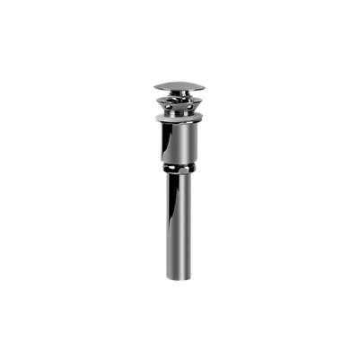 Graff Push-Top Umbrella Pop-Up Drain - With Overflow in Polished Gold