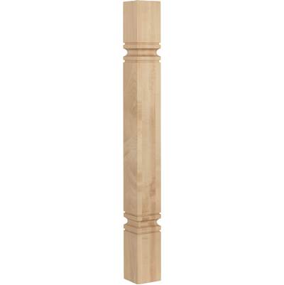 Hardware Resources Simple Mission Decorative Column - 3-1/2" W x 3-1/2" D x 35-1/2" H in White Oak