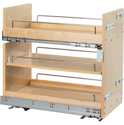 Hardware Resources Under Drawer Base Pullout - 11'' - Soft-Close No Wiggle in White Birch