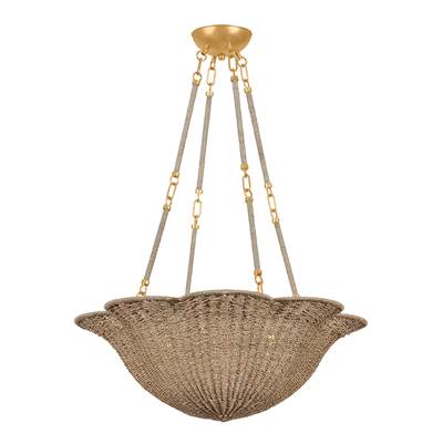 Hudson Valley Lighting Ardonia Chandelier in Natural Woven