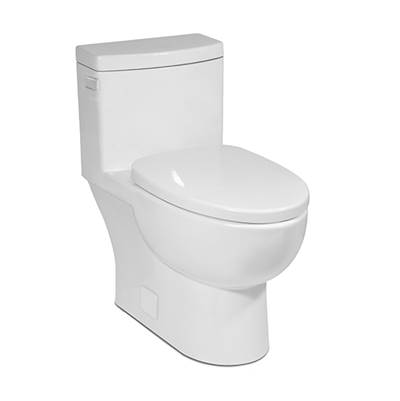 Icera Malibu One-Piece Floor Mount Toilet - Rimless - Dual Flush in White