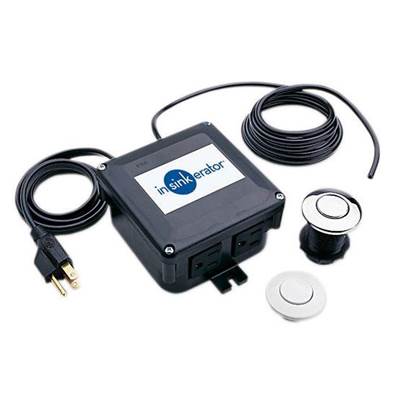 InSinkErator Pro Dual Outlet SinkTop Switch - Chrome and White Buttons