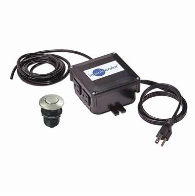 InSinkErator Pro Dual Outlet SinkTop Switch - Satin Nickel Button