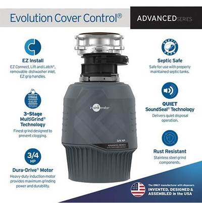 InSinkErator Evolution Cover Control Garbage Disposal