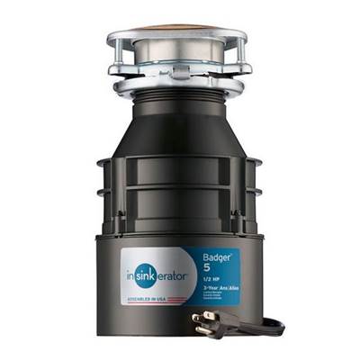 InSinkErator Badger 5 Garbage Disposal - 1/2 HP - With Cord