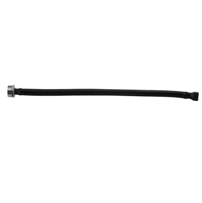 Jaclo Jacloflexe® 16" Toilet Supply Line - Flexible Braided with Decorative Cover - 3/8" O.D. x 7/8" I.D. in Black