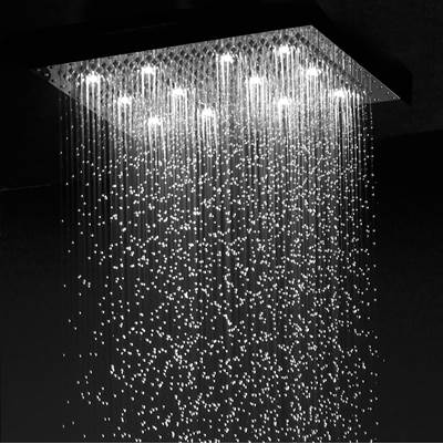 Jaclo RETTANGO 16" x 20" Rainhead - Chromatherapy Dream Light