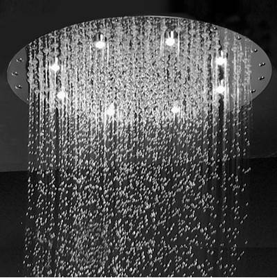 Jaclo Circolare 16" Rainhead - Chromatherapy Dream Light in Polished Chrome
