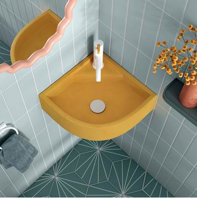 Kast Demi Wall Mount Bathroom Sink in Ash