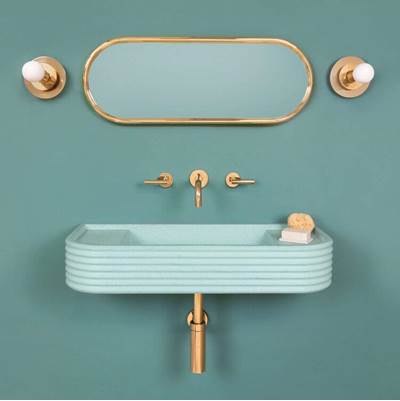 Kast Concrete Basins Iva Dual Mount Basin in Ash