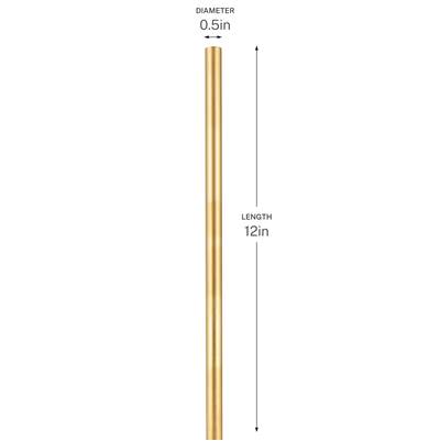 Kichler Lighting 12" Ceiling Fan Downrod in Lacquered Brass